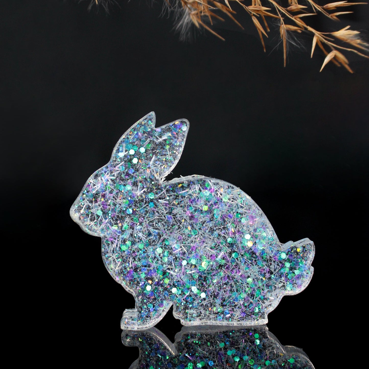 Rabbit Trio: 3-in-1 Silicone Mold for Resin Jewelry