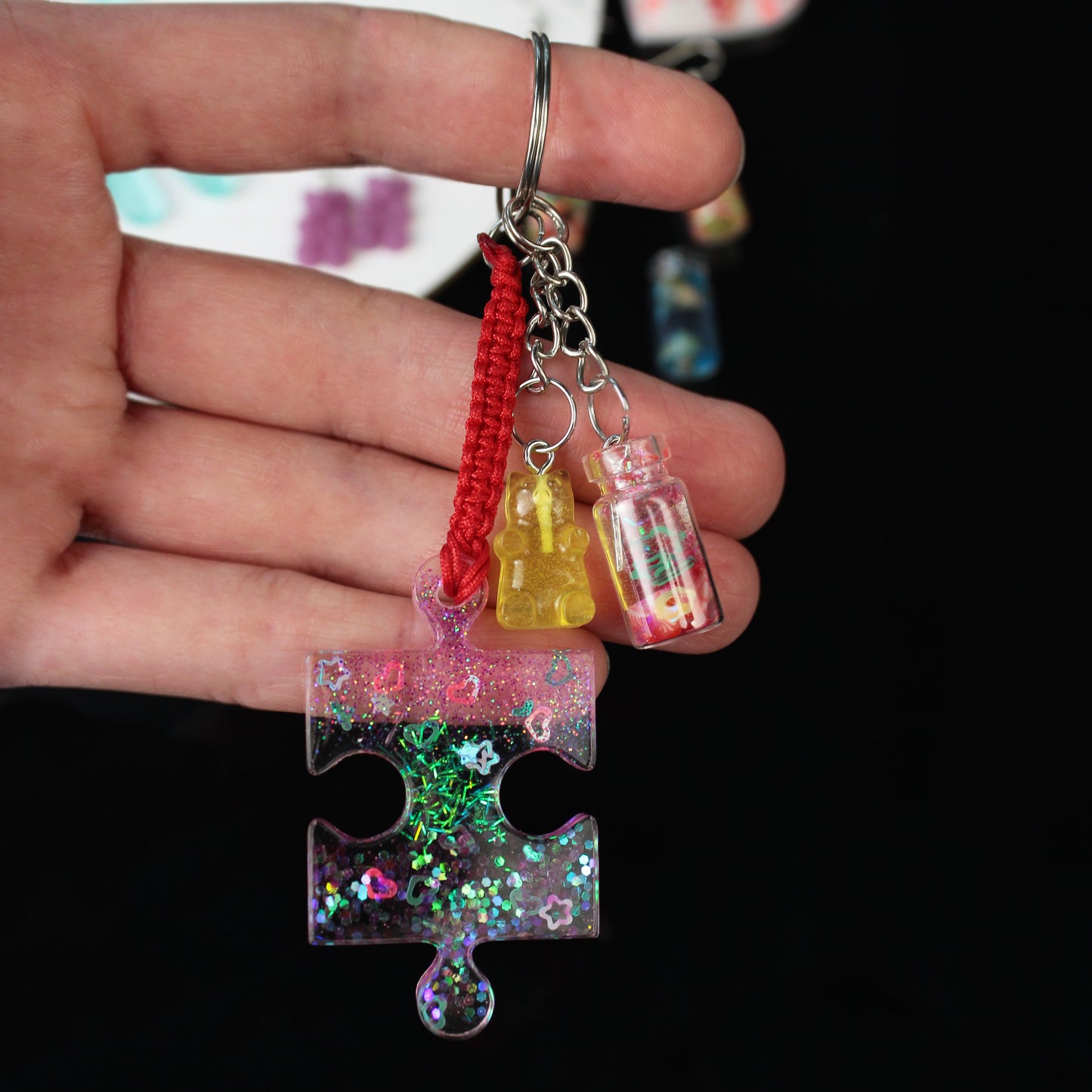 Love Connect: Interlocking Heart and Puzzle Silicone Molds Set