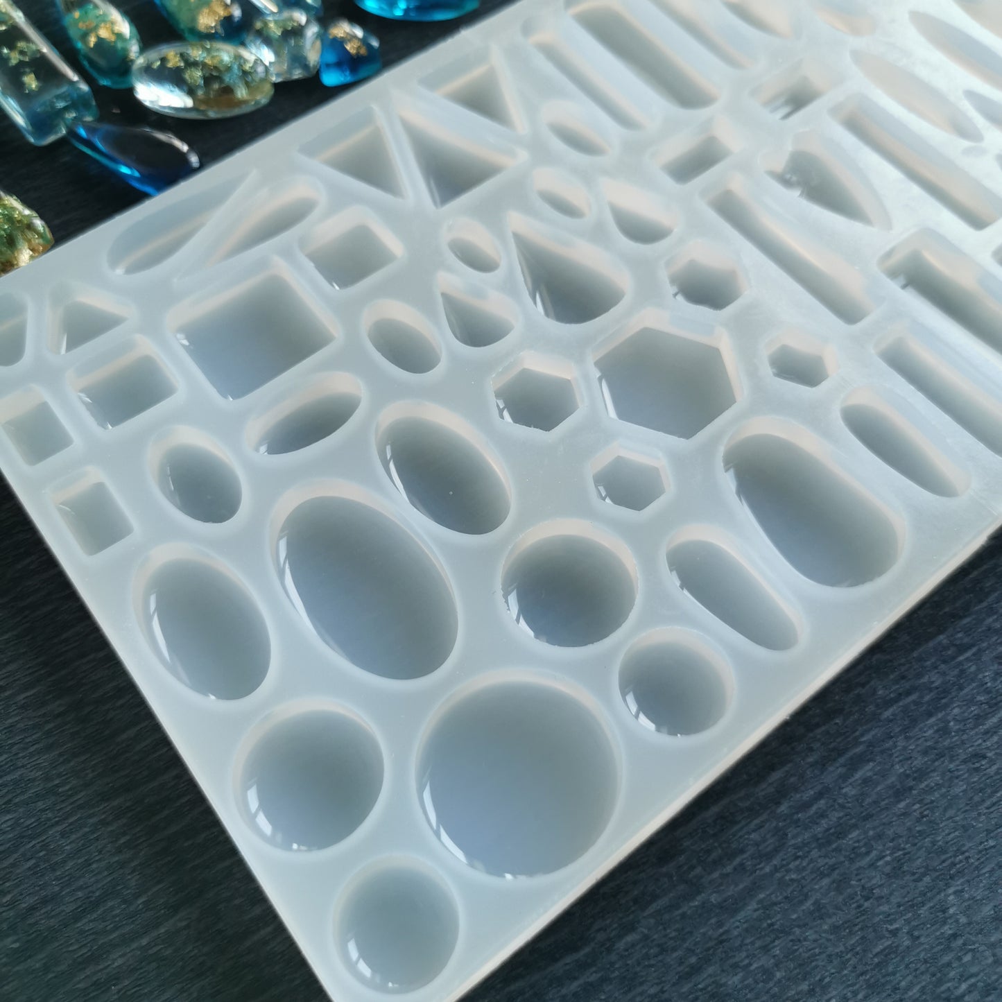 Large 66-in-1 Resin Silicone Mold For Unique Jewelry