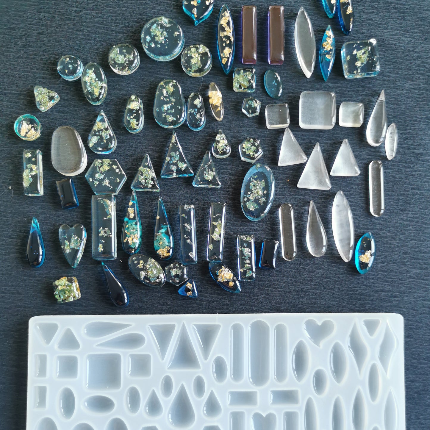 Large 66-in-1 Resin Silicone Mold For Unique Jewelry