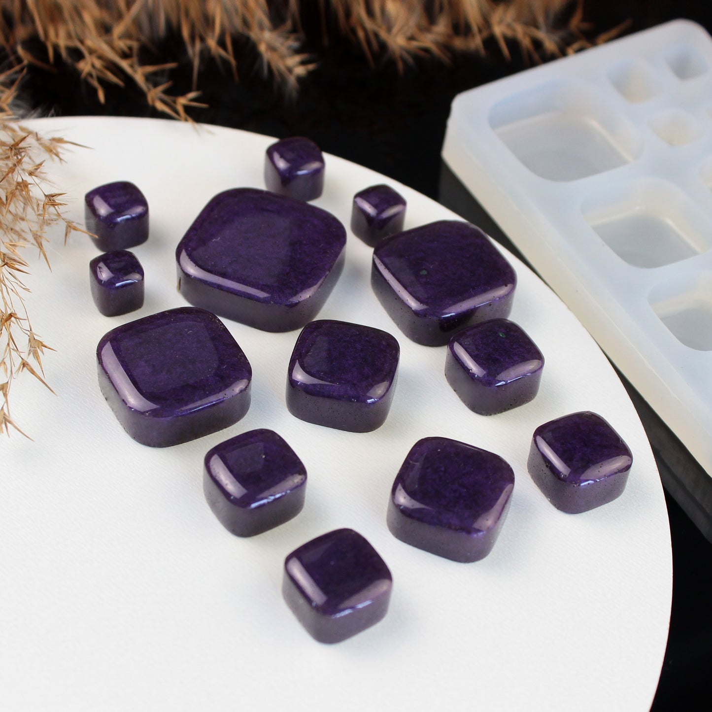 Squares Silicone Resin Mold - 13 in 1