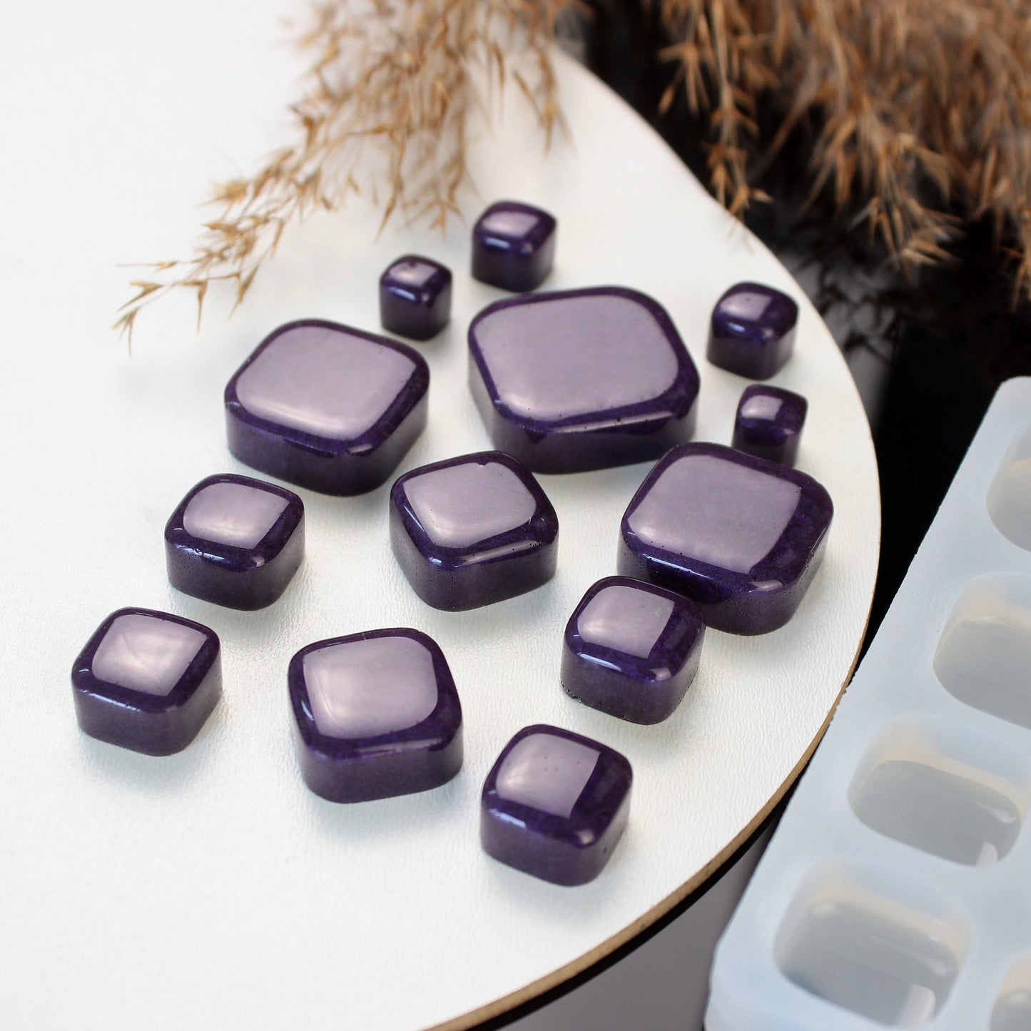 Squares Silicone Resin Mold - 13 in 1