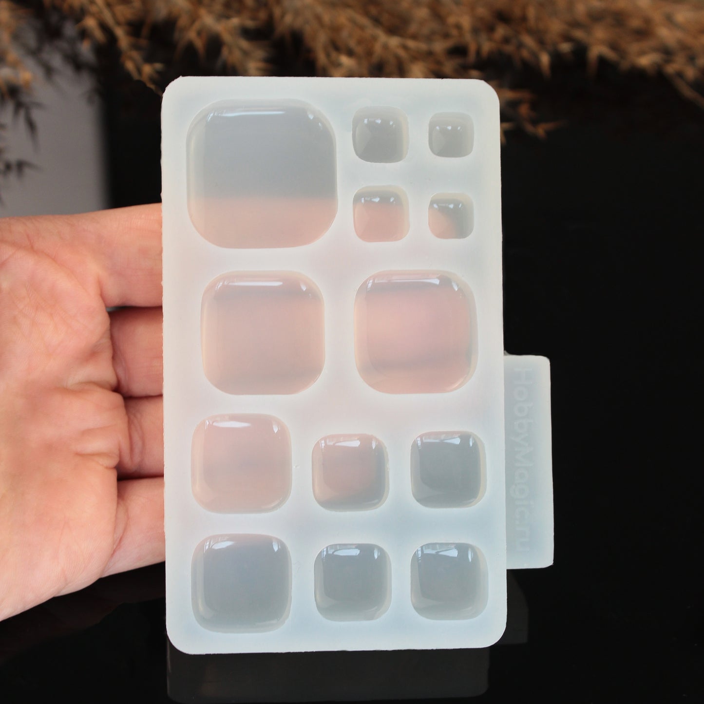 Squares Silicone Resin Mold - 13 in 1