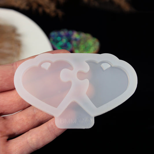 Hearts Silicone Resin Mold - 2 in 1