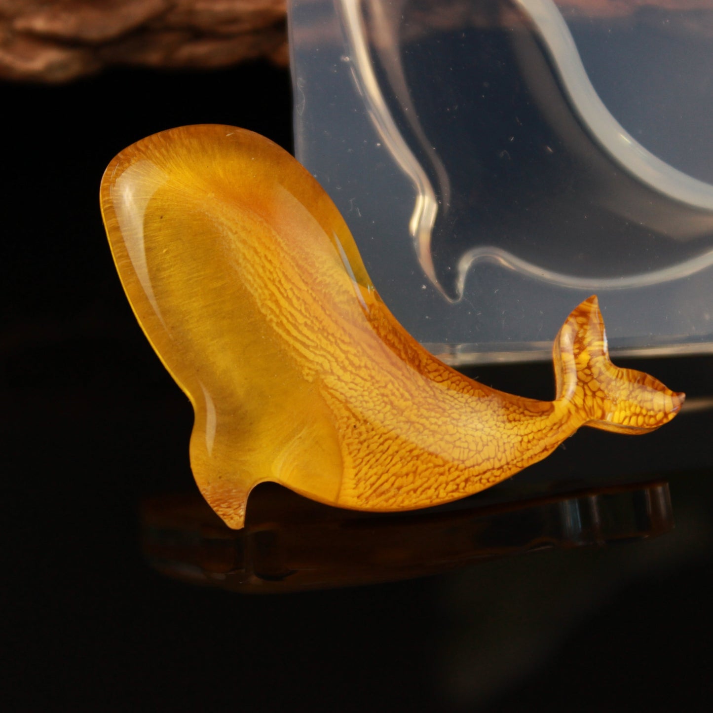 Graceful Whale Mini Resin Silicone Mold