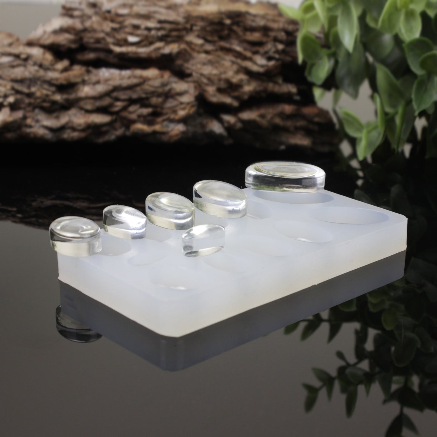 Oval Silicone Resin Mold - 12 in 1
