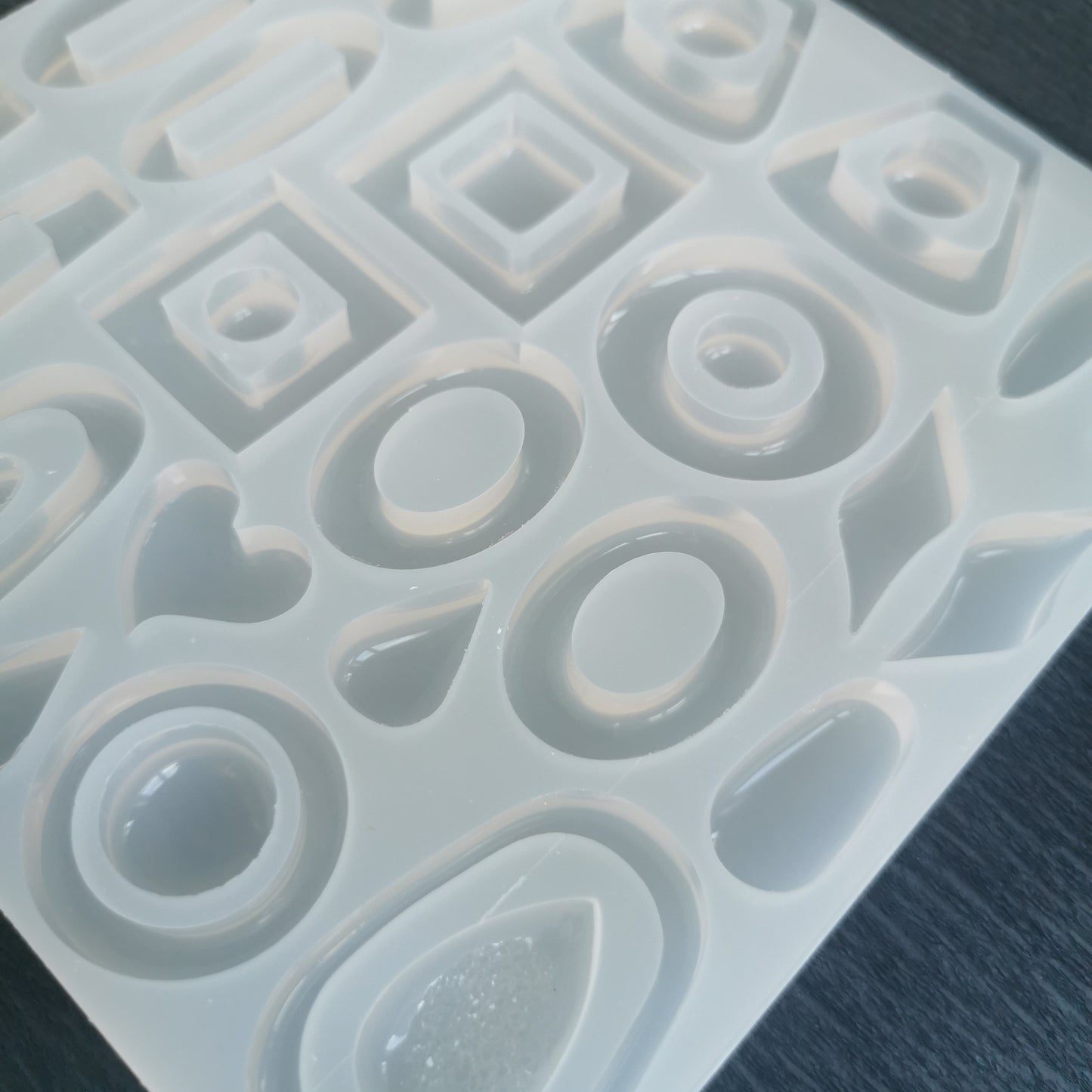 Large 34-in-1 Resin Silicone Mold For Unique Jewelry