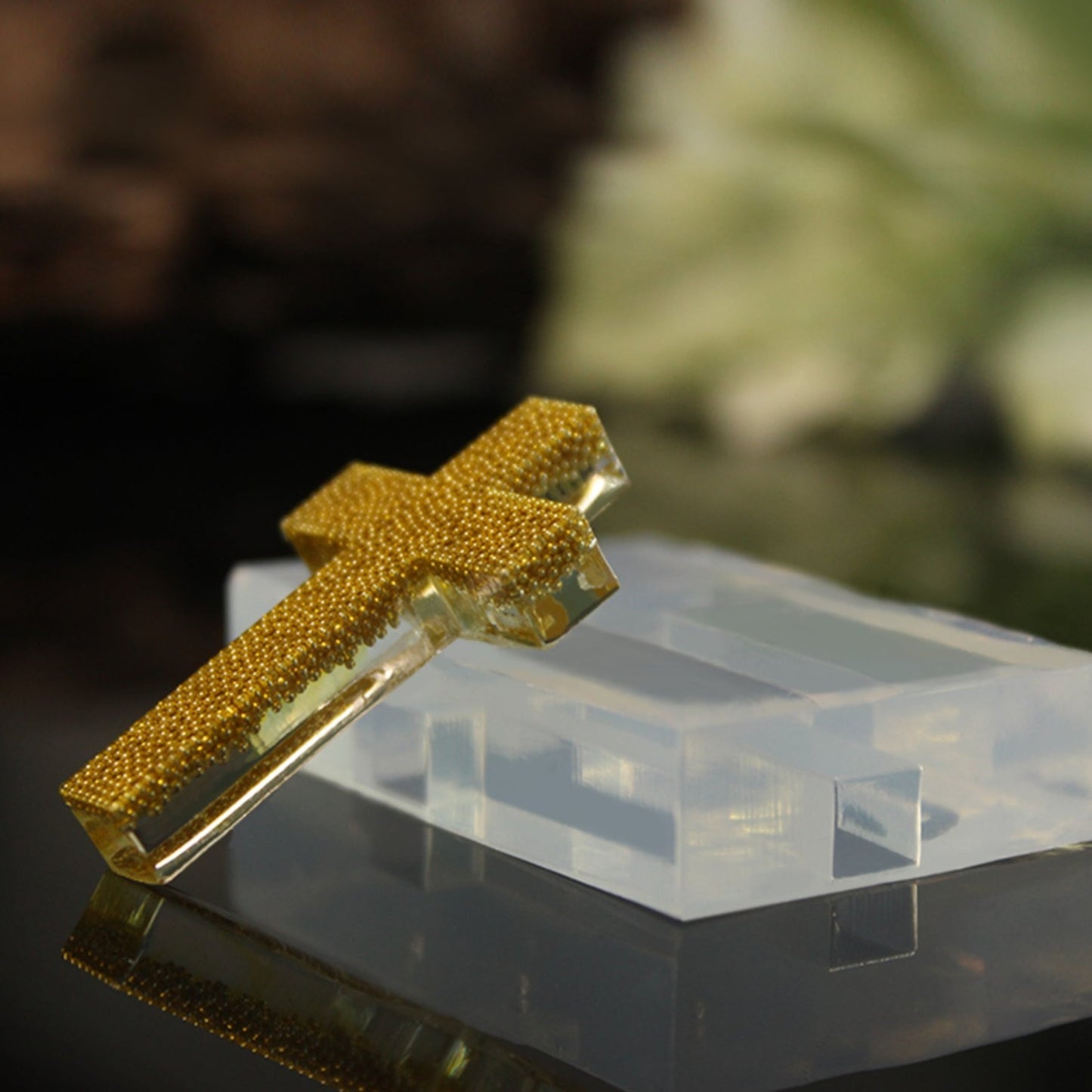 Cross Silicone Resin Mold