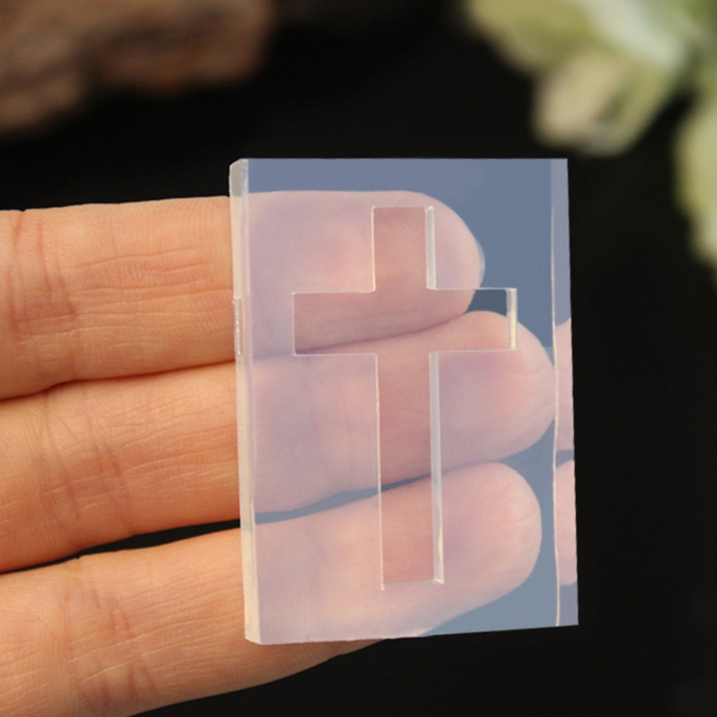 Cross Silicone Resin Mold