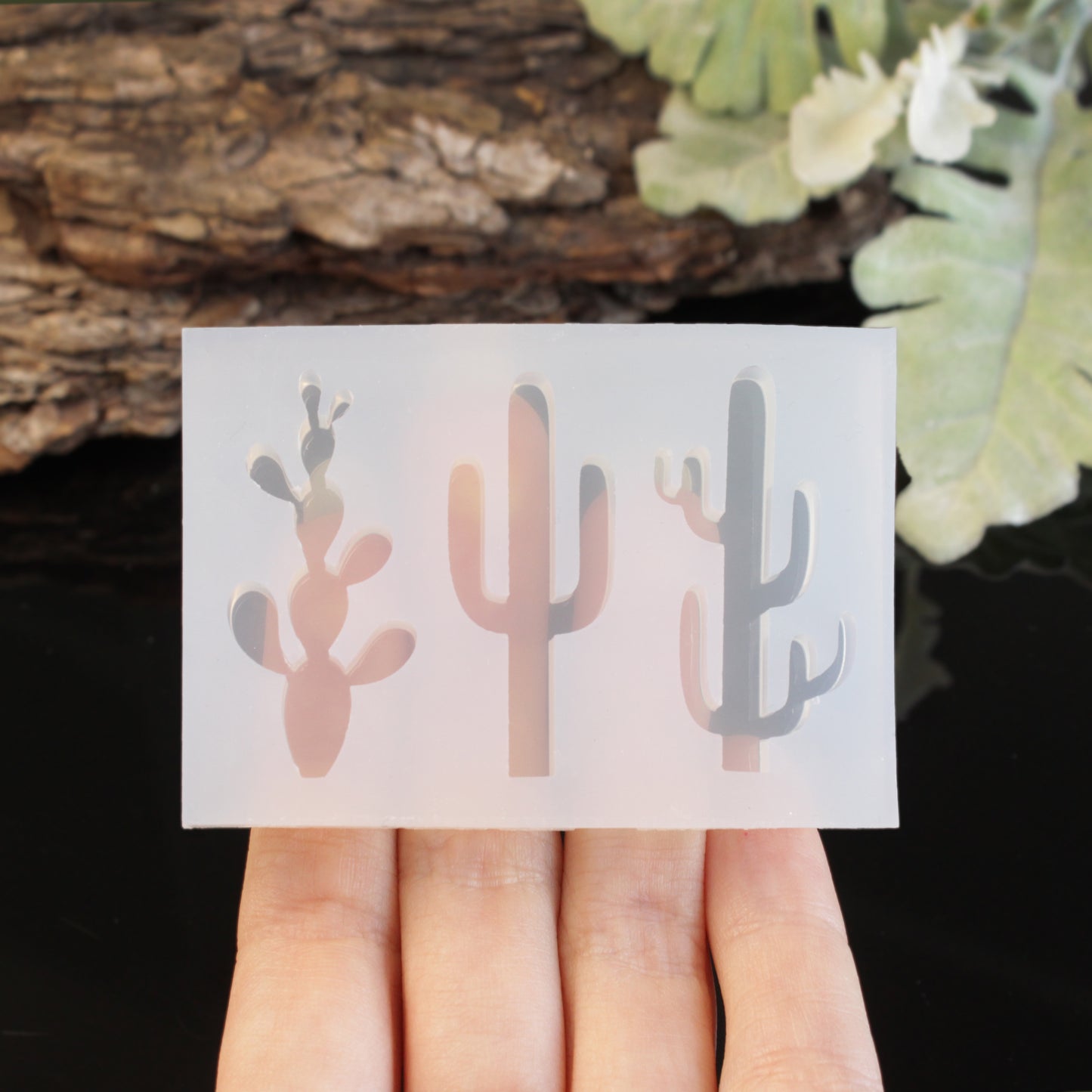 Cactus Silicone Resin Mold - 3 in 1