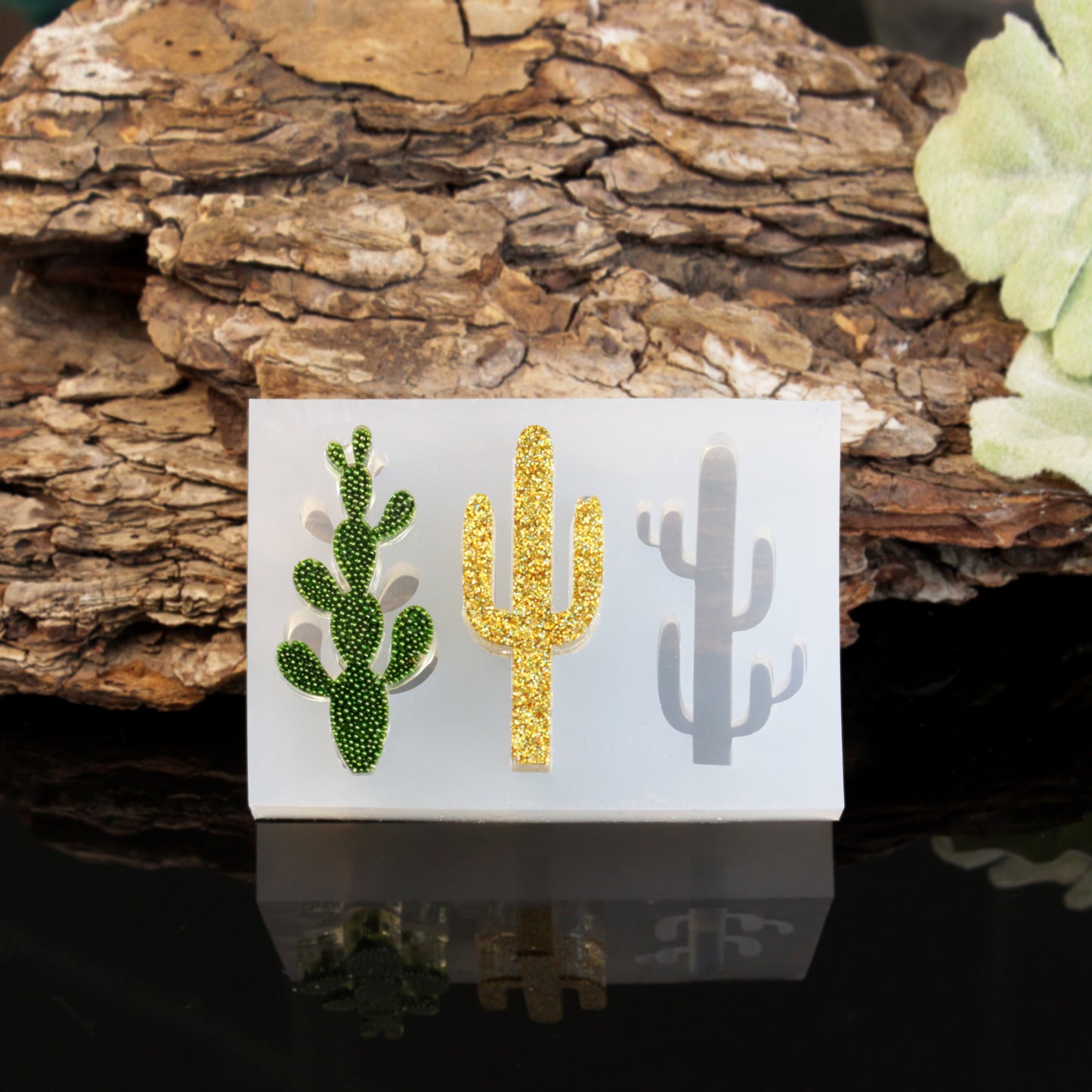 Cactus Silicone Resin Mold - 3 in 1