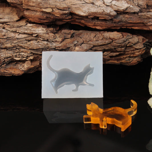 Cat Silicone Resin Mold - Design 01