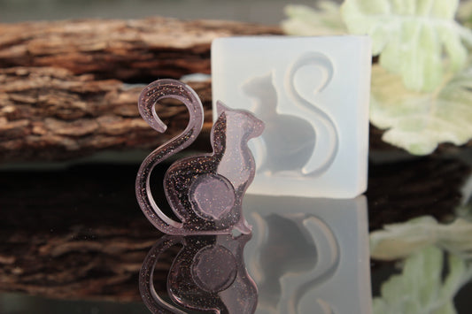 Cat Silicone Resin Mold - Design 02